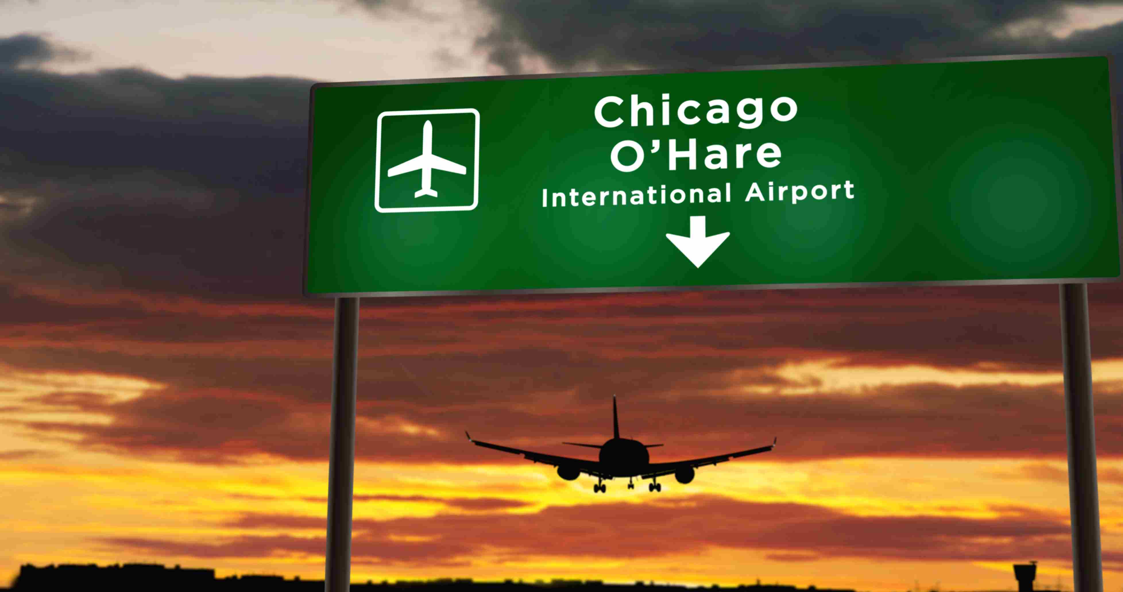 O'Hare International Airport Sign