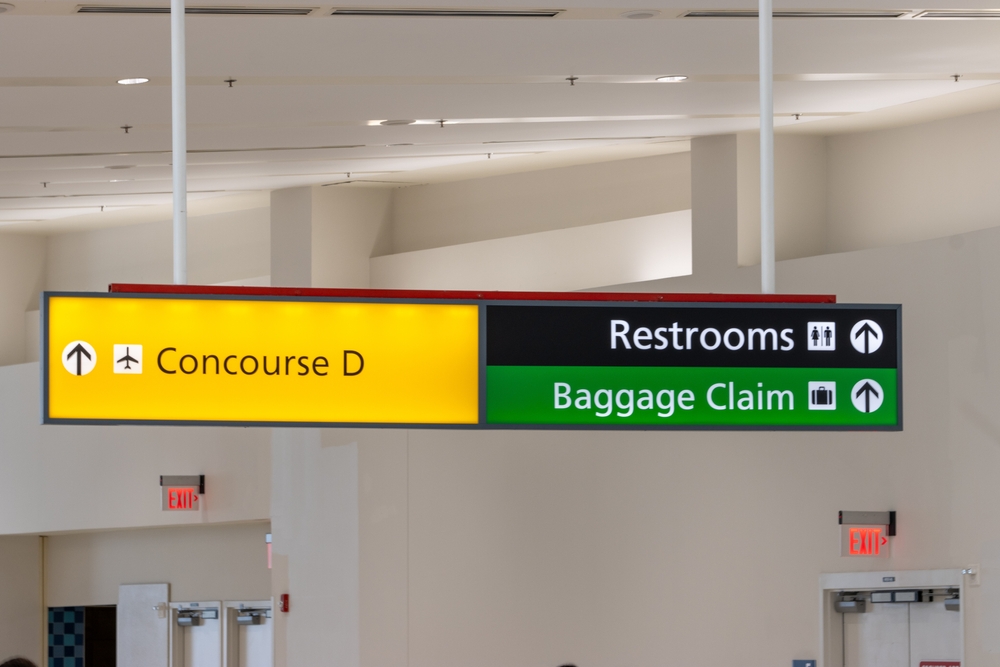 BWI Airport Terminal signs