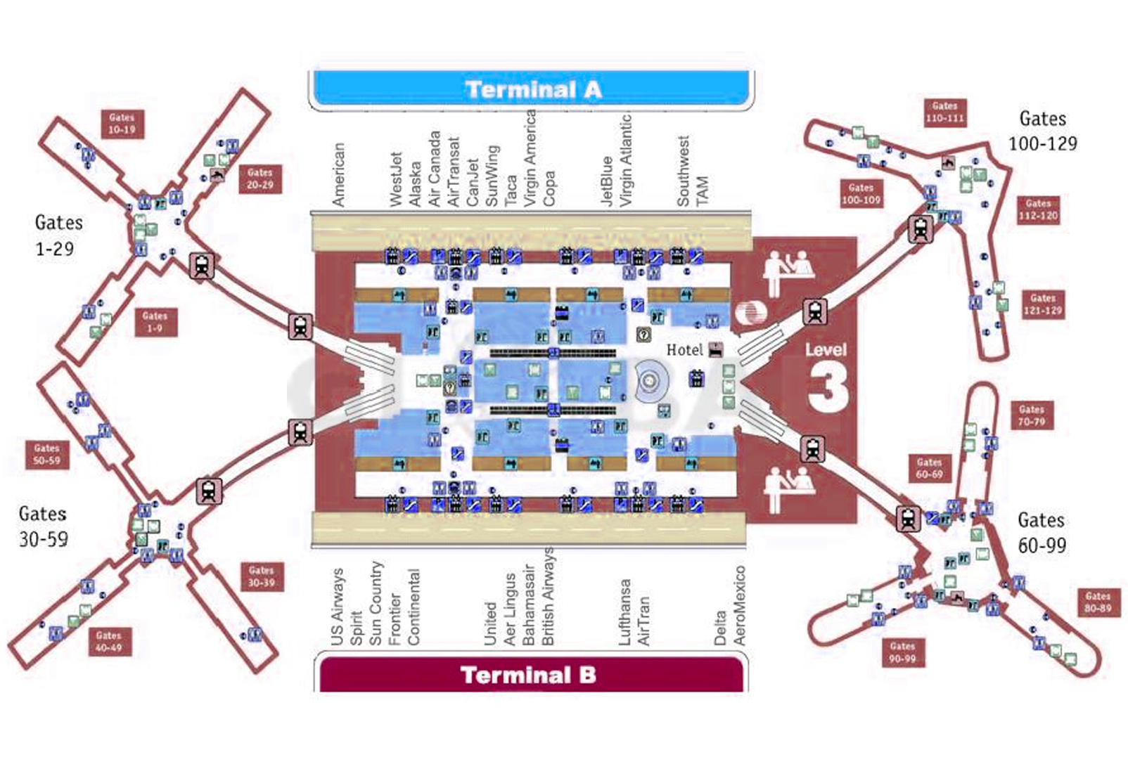 Orlando Airport Map