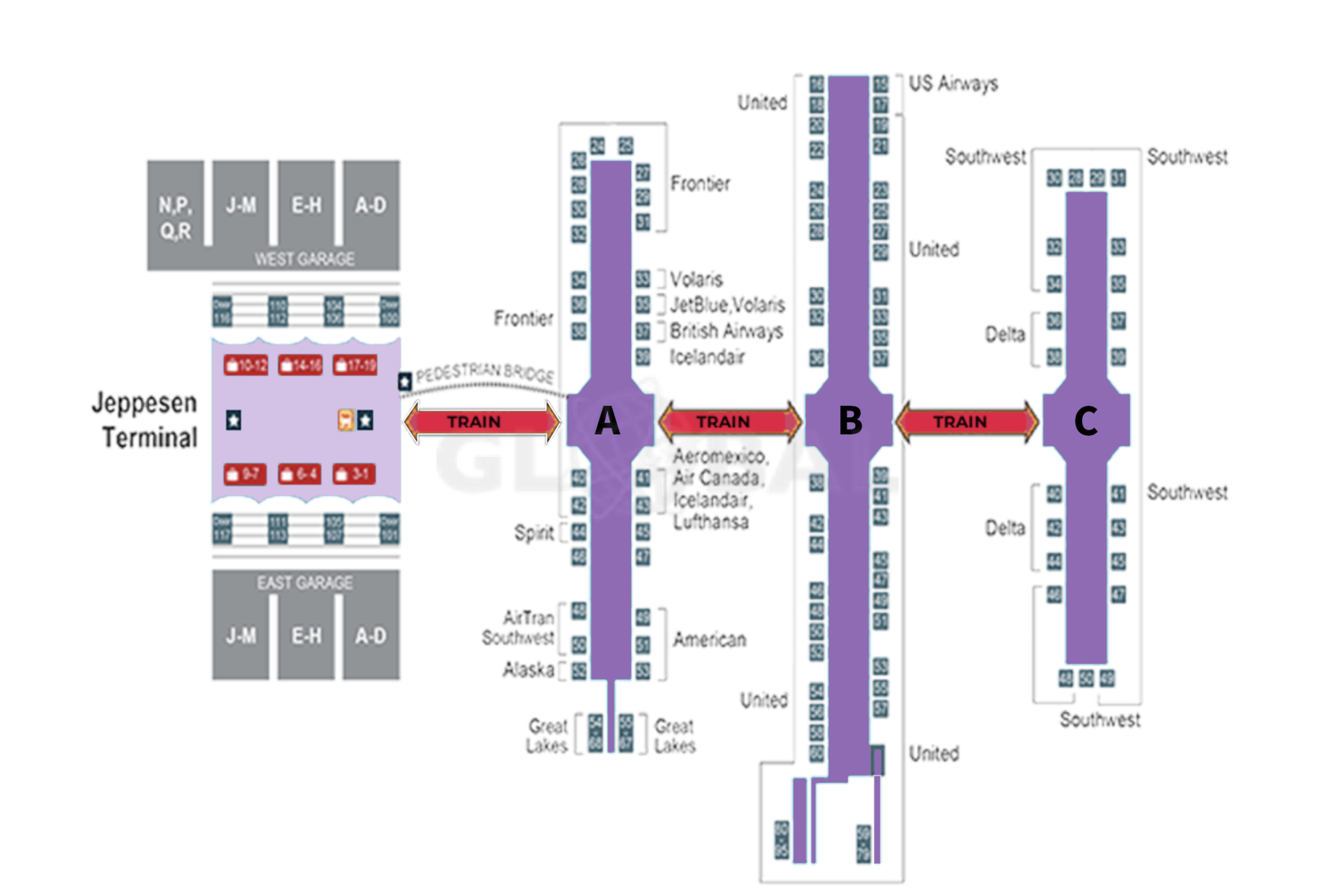 Denver Airport Map
