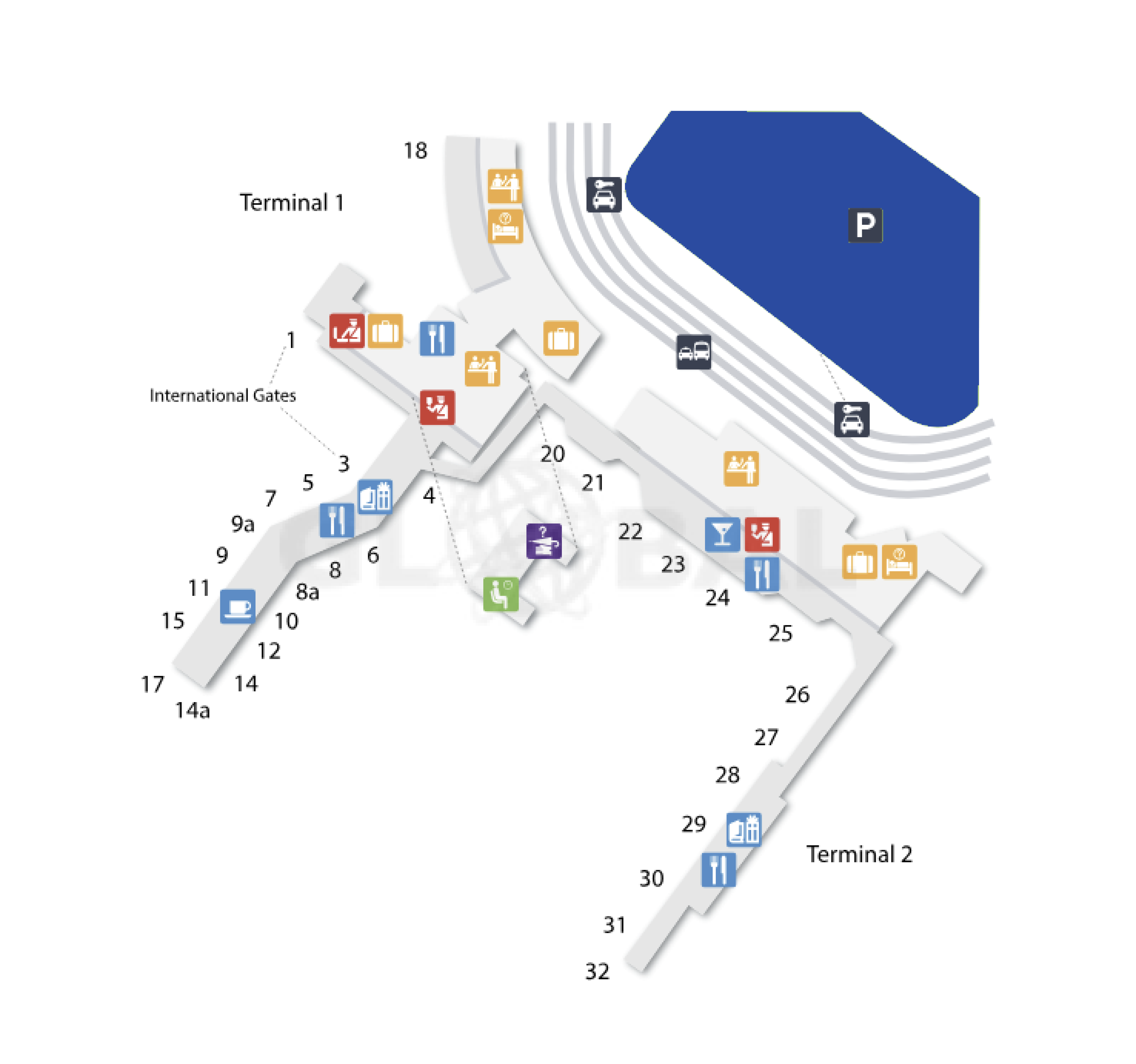 Oakland Airport Map