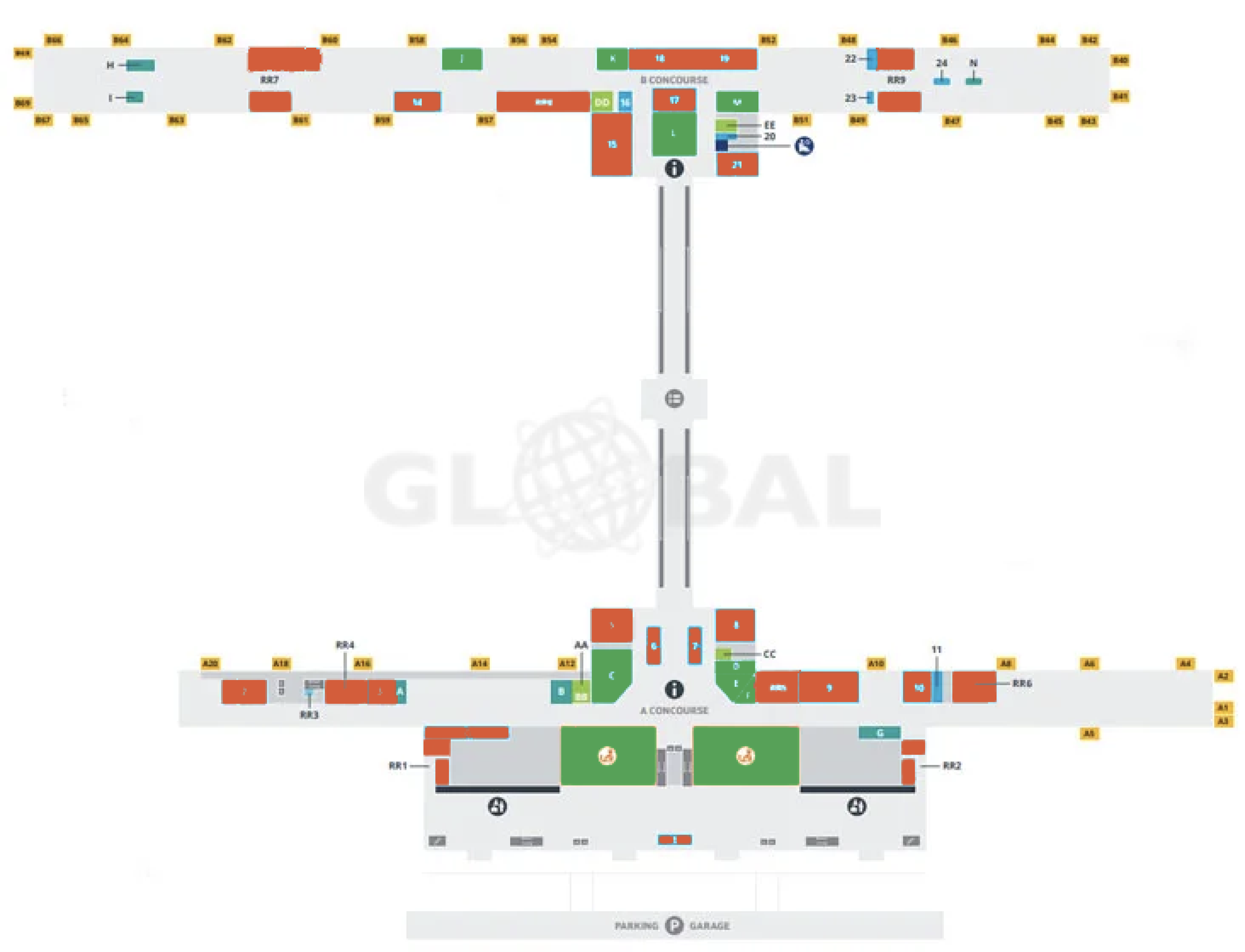 Kansas city airport map