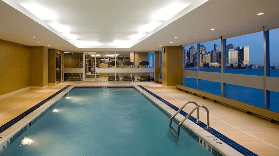 Inside pool of Hyatt Regency