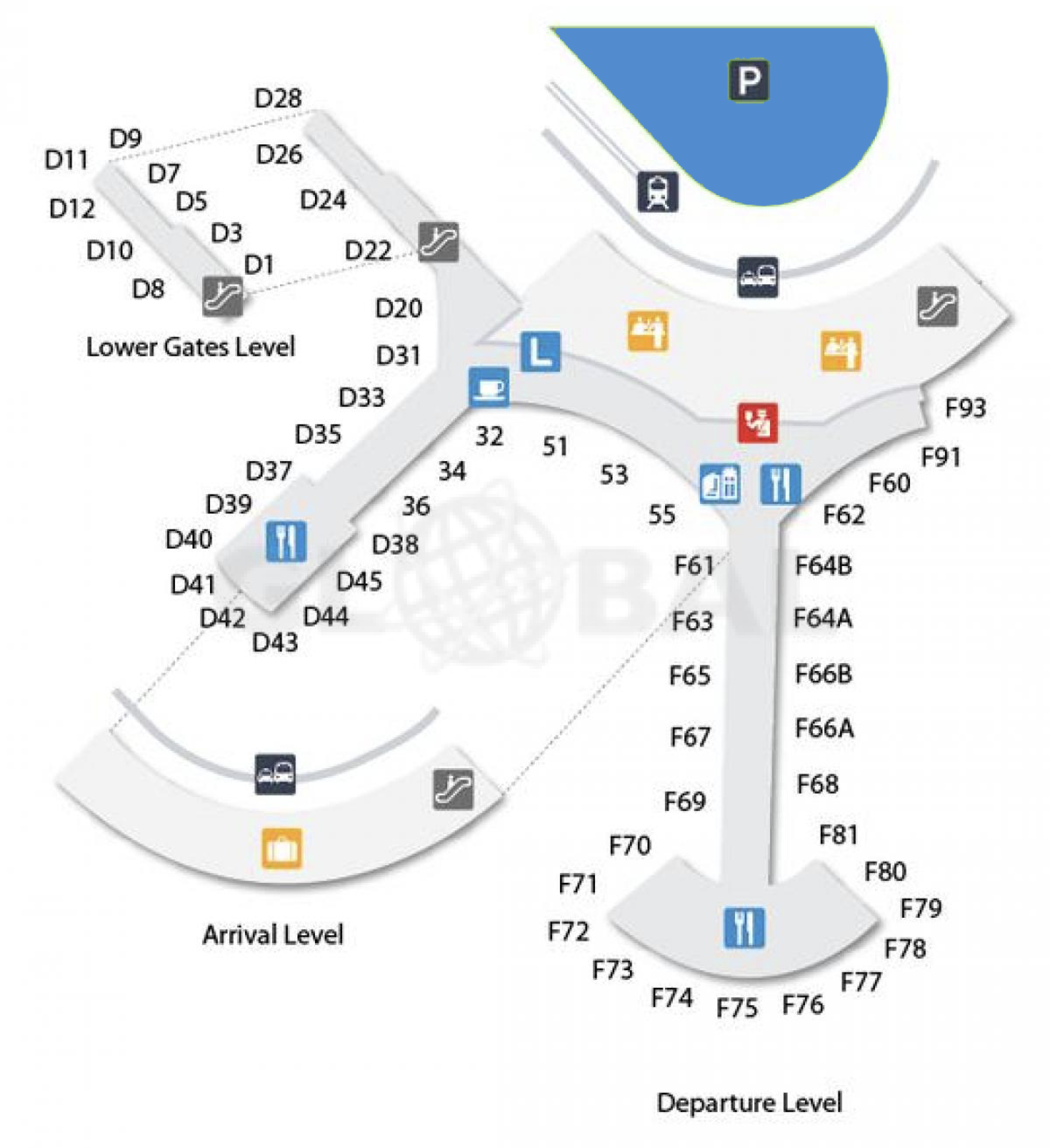 Toronto Pearson Airport Map