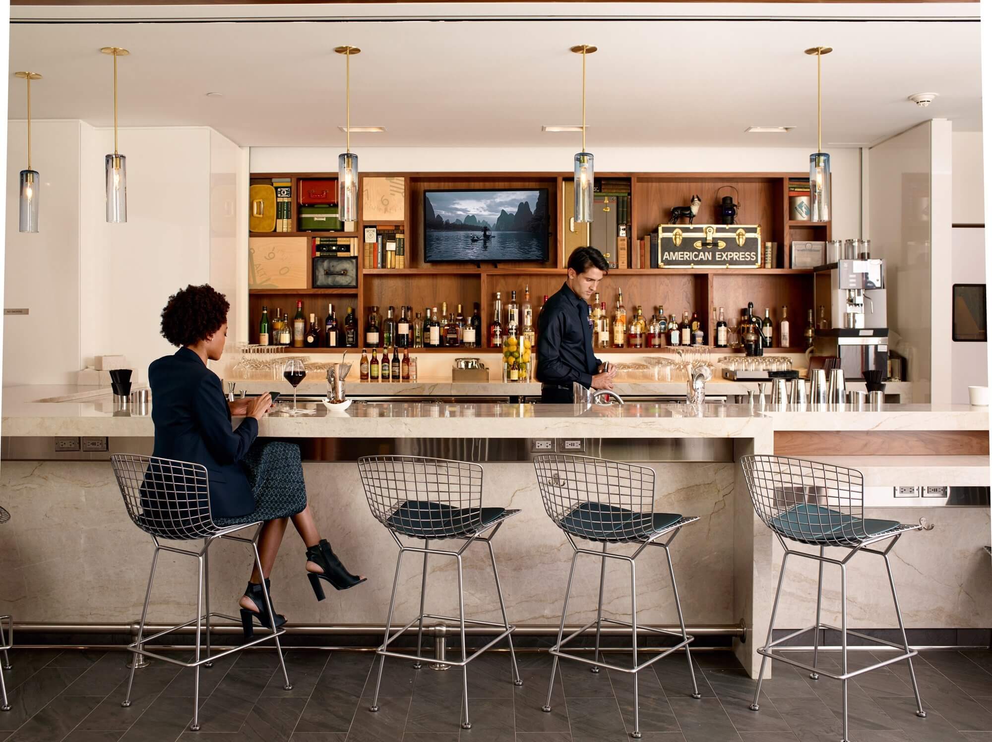 The Centurion Lounge at Philadelphia Airport
